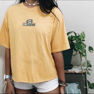 Billabong Yellow Cropped Tee